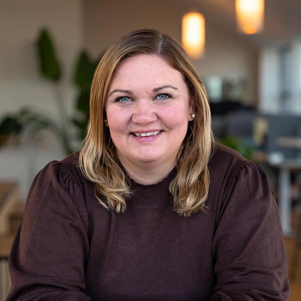 Jessica Johansson som jobbar på Kontek. 