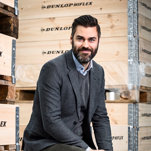 Christoffer at Dunlop Hiflex Scandinavia