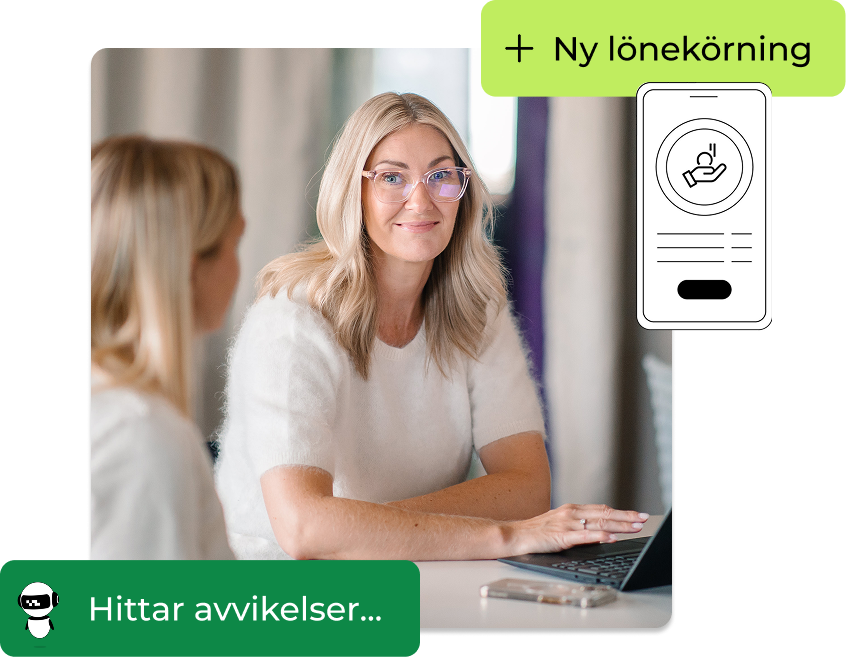 Kvinna tittar in i kameran.