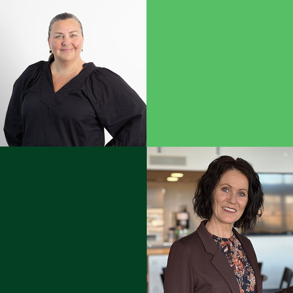 Lotta och Madeleine som jobbar på Kontek. 