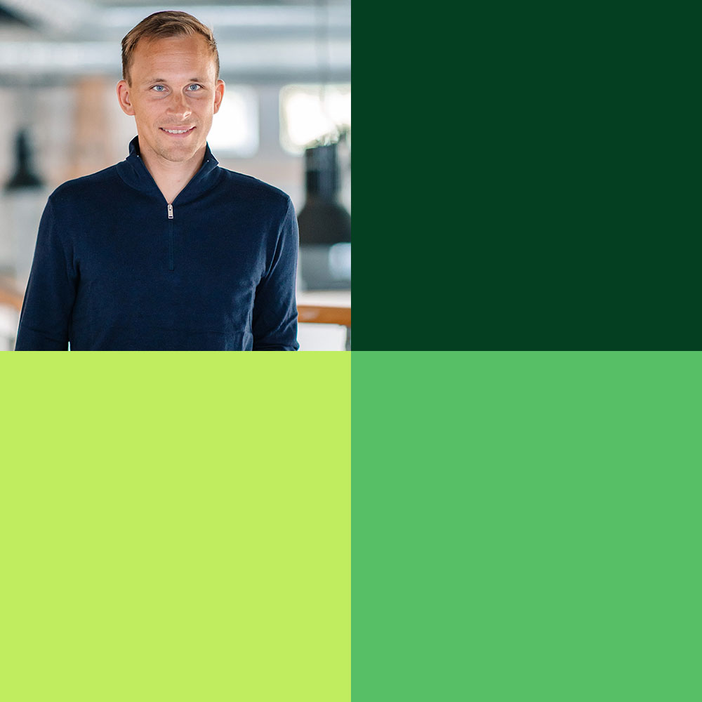 Markus på Kontek. 