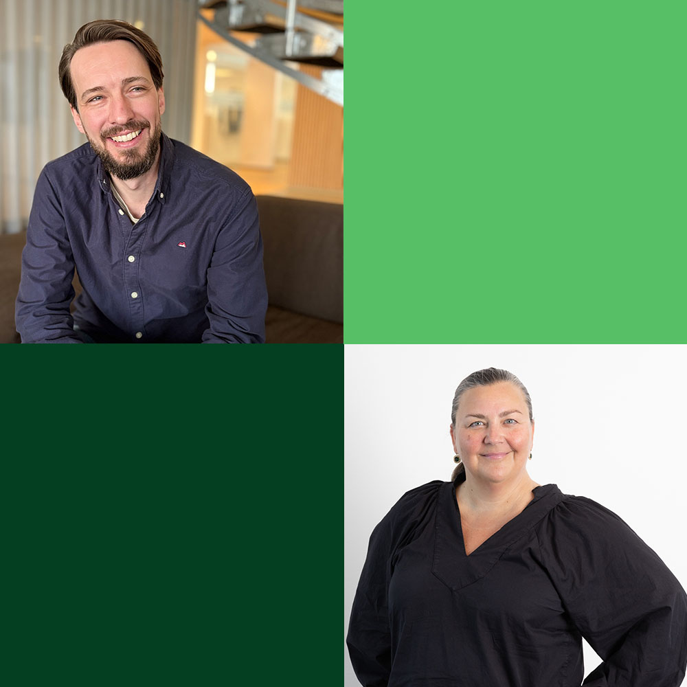 Mattias och Madde på Kontek. 